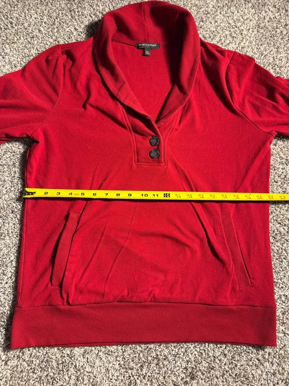 Banana Republic Red Crewneck Pullover